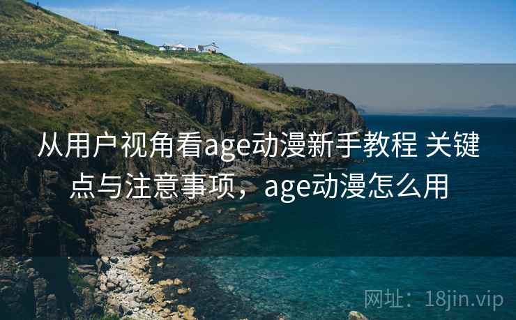 从用户视角看age动漫新手教程 关键点与注意事项，age动漫怎么用