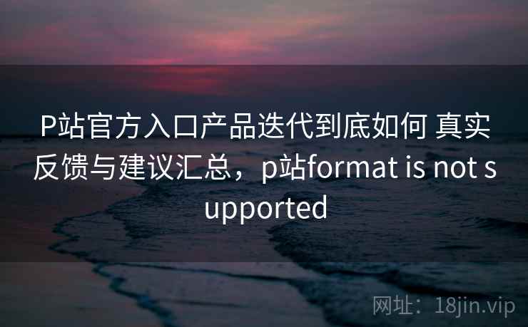 P站官方入口产品迭代到底如何 真实反馈与建议汇总，p站format is not supported