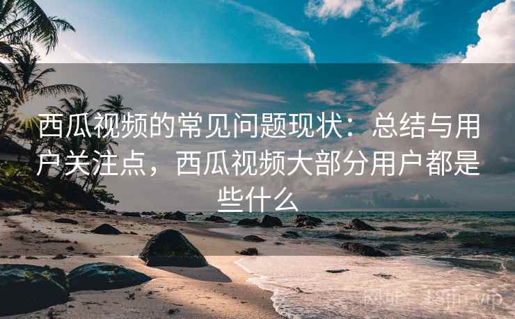 西瓜视频的常见问题现状：总结与用户关注点，西瓜视频大部分用户都是些什么