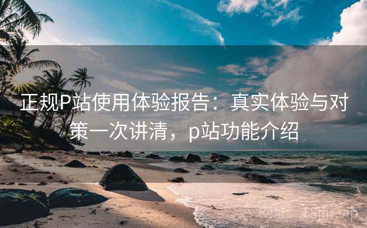 正规P站使用体验报告：真实体验与对策一次讲清，p站功能介绍