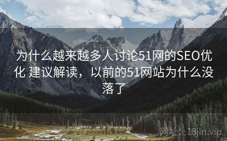 为什么越来越多人讨论51网的SEO优化 建议解读，以前的51网站为什么没落了