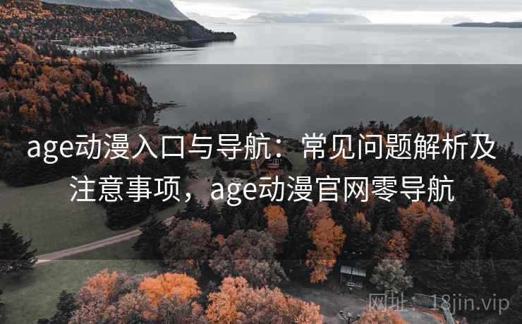 age动漫入口与导航：常见问题解析及注意事项，age动漫官网零导航