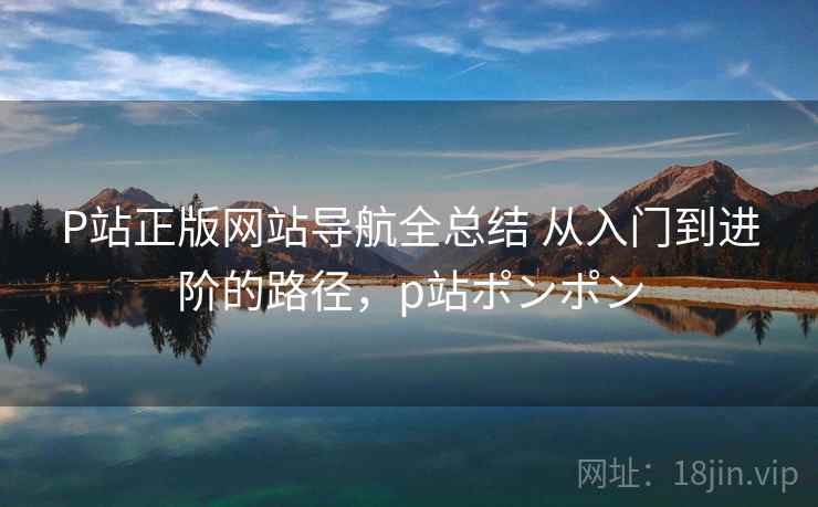P站正版网站导航全总结 从入门到进阶的路径，p站ポンポン