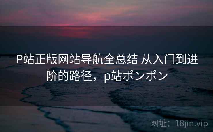 P站正版网站导航全总结 从入门到进阶的路径，p站ポンポン